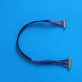 चीन 9.7cm LCD LVDS Blue Micro Coaxial Cable with 1000MΩ Min Insulation 20MΩ Max Contact Resistance वितरक