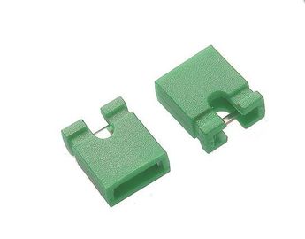 चीन Height 6mm Green Mini Jumper Connector For 2.54 mm Pin Header 2 Poles 30m Ohms फैक्टरी