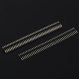 चीन Dual Row / Single Row DIP Pin Header PCB Electrical Pin Connectors Pitch 2.54mm फैक्टरी